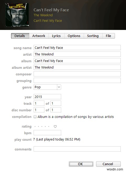 윈도우 iTunes에서 재생 횟수(플레이 카운트) 직접 수정하는 방법