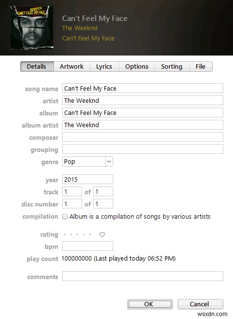 윈도우 iTunes에서 재생 횟수(플레이 카운트) 직접 수정하는 방법
