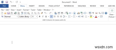 Microsoft Office 리본 UI를 클래식 메뉴로 복원하는 방법