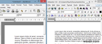 가볍고 빠른 Microsoft Word 무료 대안 프로그램 2가지 – Atlantis Nova & AbiWord