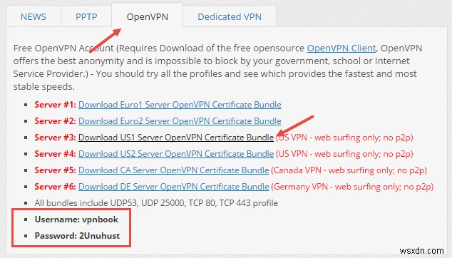 Windows에서 무료 VPN  VPNBook  설정하고 사용하는 방법