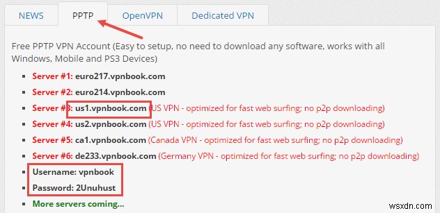 Windows에서 무료 VPN  VPNBook  설정하고 사용하는 방법