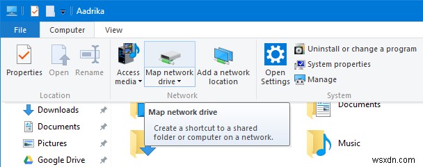 Windows 10에서 OneDrive를 네트워크 드라이브로 연결하는 방법