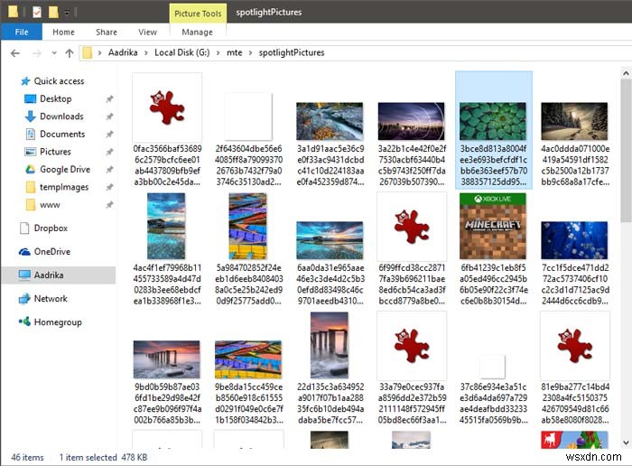 Windows 10 스포트라이트 잠금 화면 이미지 저장하는 방법