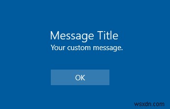 Windows 10 로그인 화면에 사용자 지정 메시지를 표시하는 방법