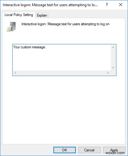 Windows 10 로그인 화면에 사용자 지정 메시지를 표시하는 방법