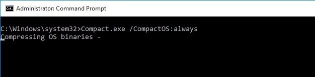 Windows 10 Compact OS 기능이란? 디스크 공간 절약을 위한 활성화 방법 총정리