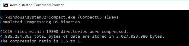 Windows 10 Compact OS 기능이란? 디스크 공간 절약을 위한 활성화 방법 총정리