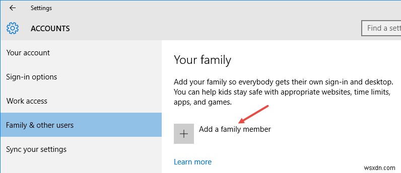 Windows 10에서 자녀 계정을 만들고 구성하는 방법