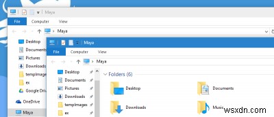 Windows 10에서 비활성 창의 제목 표시줄에 색상 적용하는 방법