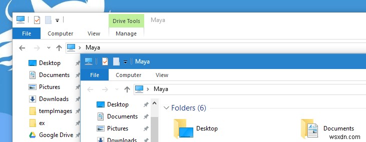 Windows 10에서 비활성 창의 제목 표시줄에 색상 적용하는 방법