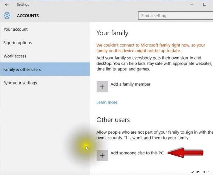 Windows 10에서 게스트 계정 만드는 방법 2가지 (설정 앱 & lusrmgr.msc)
