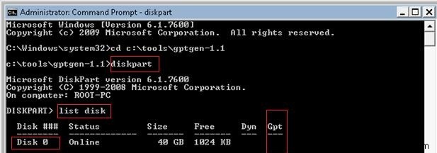 BIOS(UEFI 미지원) 시스템에서 GPT 디스크로 Windows 7/10 부팅하는 방법