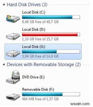 Windows 10/7에서 USB 플래시 드라이브를 로컬 하드 디스크로 인식시키는 방법