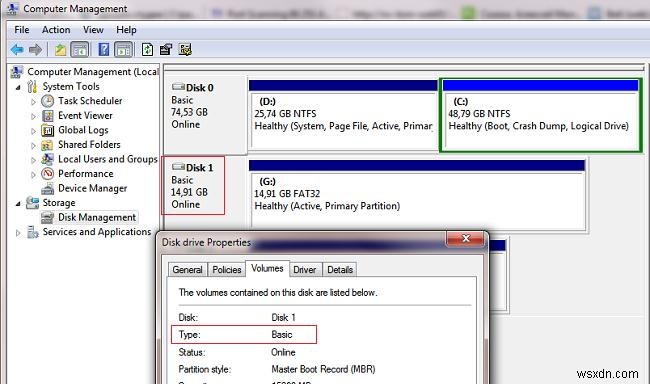 Windows 10/7에서 USB 플래시 드라이브를 로컬 하드 디스크로 인식시키는 방법