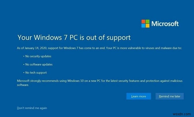 Windows 7 지원 종료 안내와 확장 보안 업데이트(ESU) 프로그램 총정리