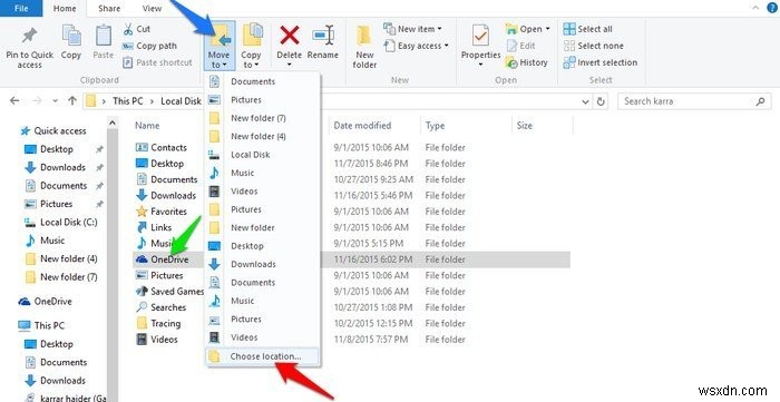 Windows 10에서 OneDrive 폴더를 다른 드라이브로 옮기는 방법