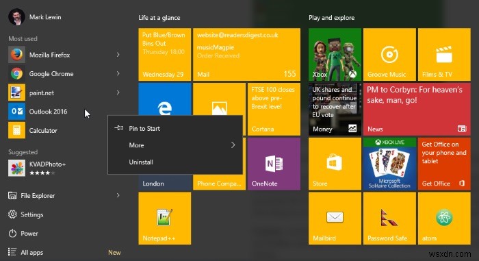 Windows 10 시작 메뉴 100% 활용법: 효율성을 높이는 5가지 추가 팁
