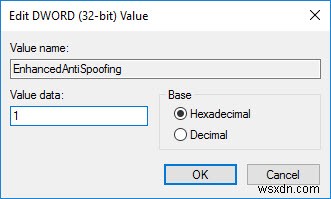 Windows 10에서 향상된 스푸핑 방지(Enhanced Anti-Spoofing) 기능을 활성화하는 방법
