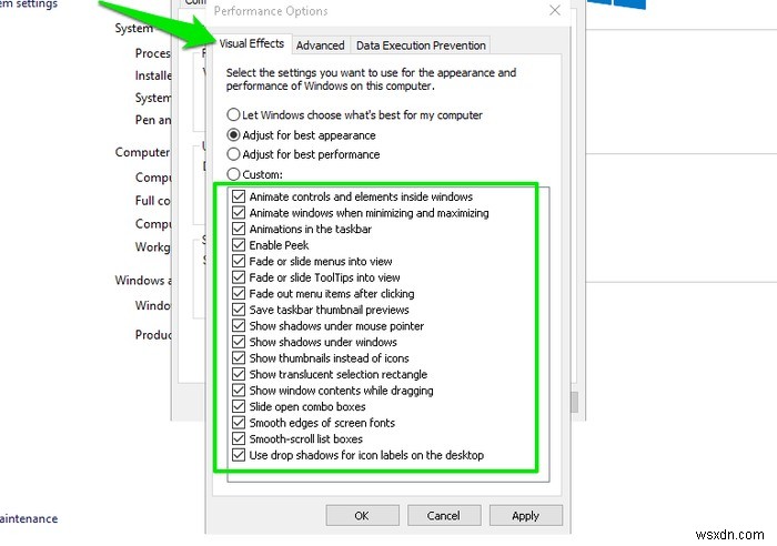 더 빠른 Windows 경험을 위한 메뉴 애니메이션 변경 방법
