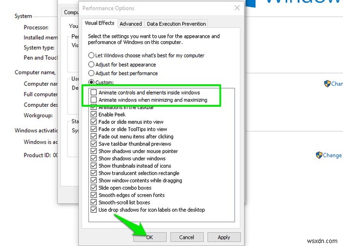 더 빠른 Windows 경험을 위한 메뉴 애니메이션 변경 방법