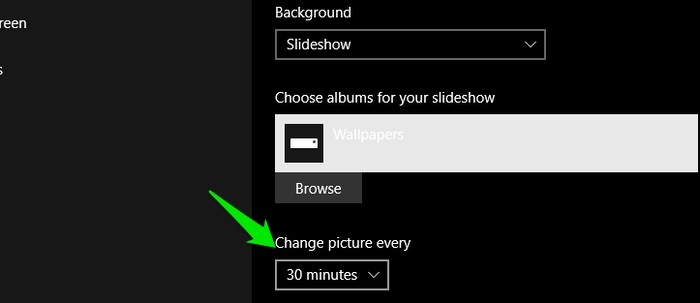 Windows 10에서 슬라이드쇼 배경화면 설정하고 셔플로 랜덤 재생하기