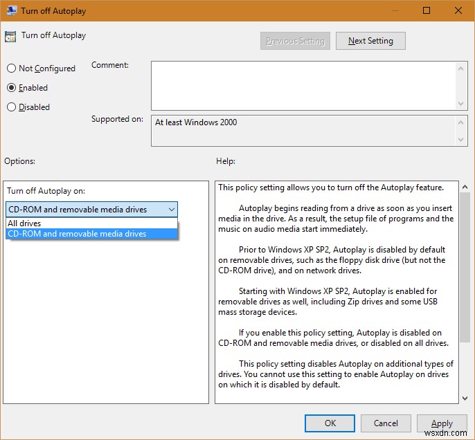 Windows 10 자동 실행(AutoPlay) 기본값 설정하는 3가지 방법
