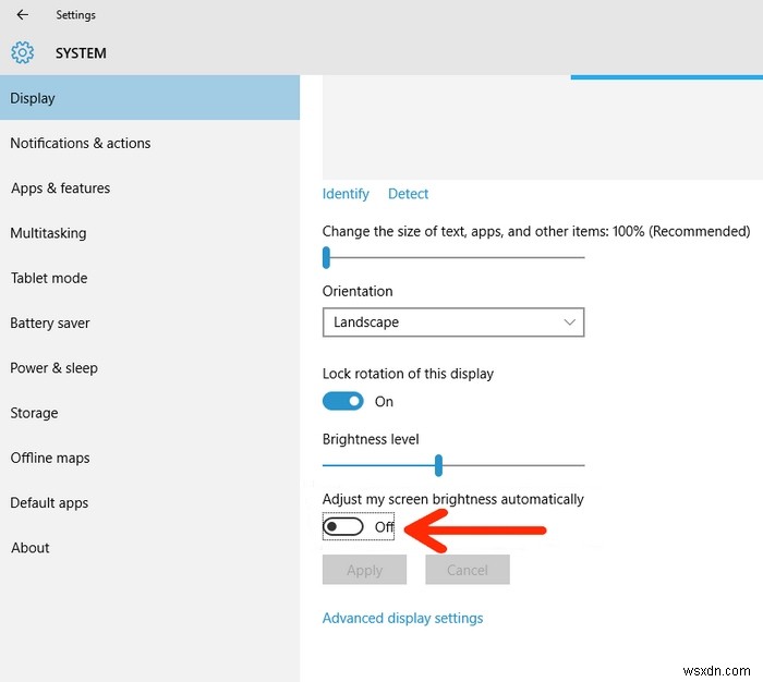 Windows 10 자동 밝기 조절 기능 켜기/끄는 방법 완벽 가이드