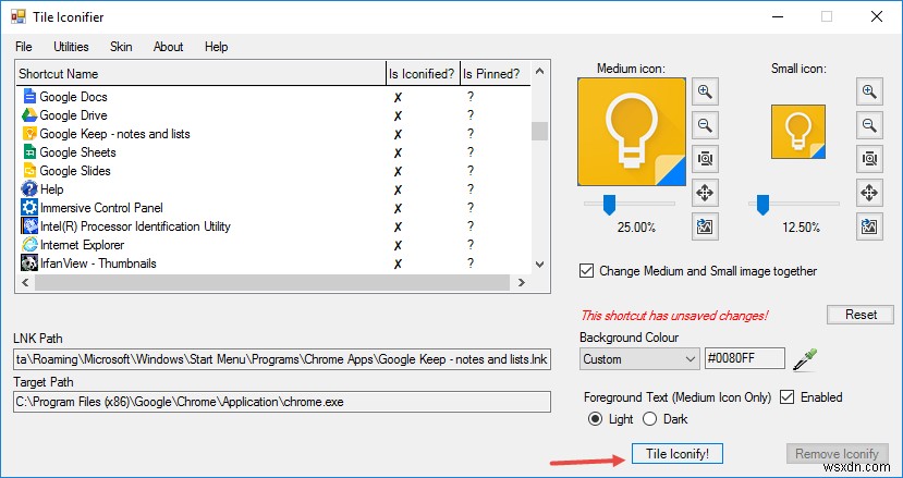 Windows 10 시작 메뉴 타일 아이콘, TileIconifier로 자유롭게 바꾸는 법