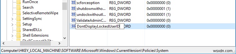 Windows 10 로그인 화면에서 사용자 정보 숨기는 방법