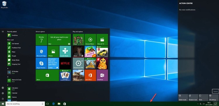 Windows 10 작업 표시줄에만 강조 색상을 적용하는 방법