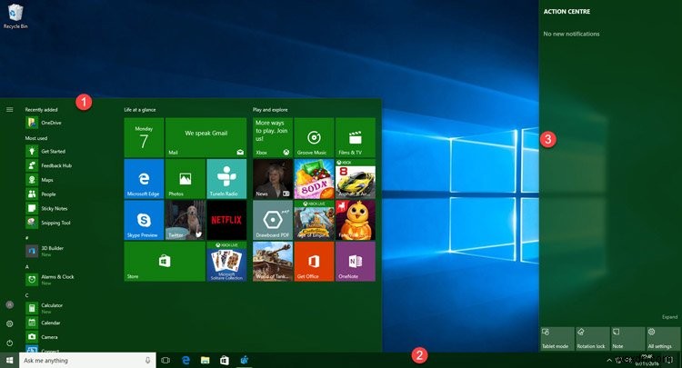 Windows 10 작업 표시줄에만 강조 색상을 적용하는 방법