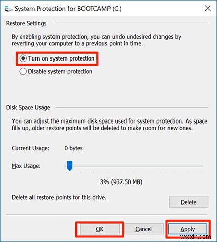 Windows 10에서 더블클릭 한 번으로 시스템 복원 지점 만드는 방법