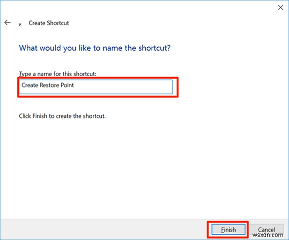 Windows 10에서 더블클릭 한 번으로 시스템 복원 지점 만드는 방법