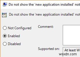 Windows 10에서  새 앱 설치  알림 비활성화하는 방법