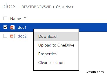 Windows 10에서 OneDrive Fetch 기능으로 원격 파일 접근하는 방법