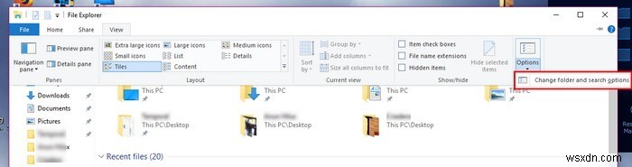 Windows 10 파일 탐색기 광고 끄는 방법 (폴더 옵션 & 레지스트리)