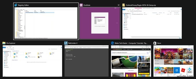 Windows 10에서 Alt+Tab 화면 투명도를 자유롭게 변경하는 방법