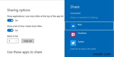 Windows 10 설정 앱에서 숨겨진 공유 설정 옵션 활성화하는 방법