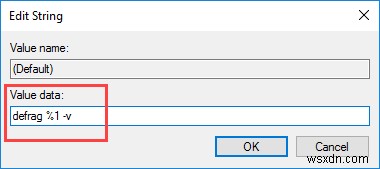 Windows 드라이브 우클릭 메뉴에  조각 모음  옵션 추가하는 방법