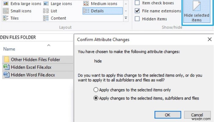 Windows 10에서 파일 및 폴더를 숨기는 방법 총정리