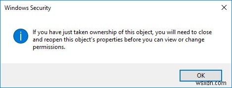 Windows 10에서 시스템 파일 소유권을 TrustedInstaller로 복원하는 방법