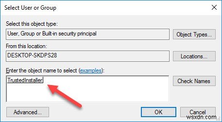 Windows 10에서 시스템 파일 소유권을 TrustedInstaller로 복원하는 방법