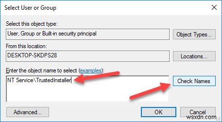 Windows 10에서 시스템 파일 소유권을 TrustedInstaller로 복원하는 방법