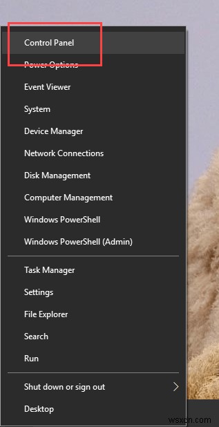Windows 10 Win+X 메뉴에 제어판 항목 다시 추가하는 방법