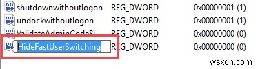 Windows 10에서 빠른 사용자 전환(Fast User Switching) 비활성화하는 방법
