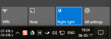 Windows 10 야간 조명(Night Light) 기능 활성화 및 설정 방법