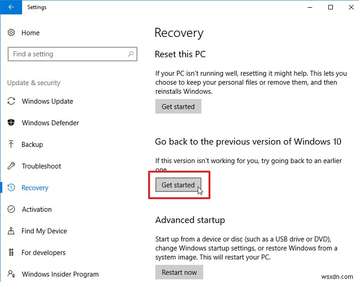 Windows 10에서 이전 빌드로 되돌리는 방법 (롤백 완벽 가이드)