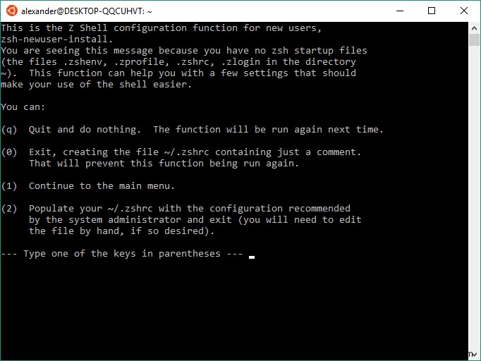 Windows 10에 zsh 및 Oh My Zsh 설치하는 방법