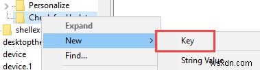Windows 바탕 화면 우클릭 메뉴에  업데이트 확인  옵션 추가하는 방법